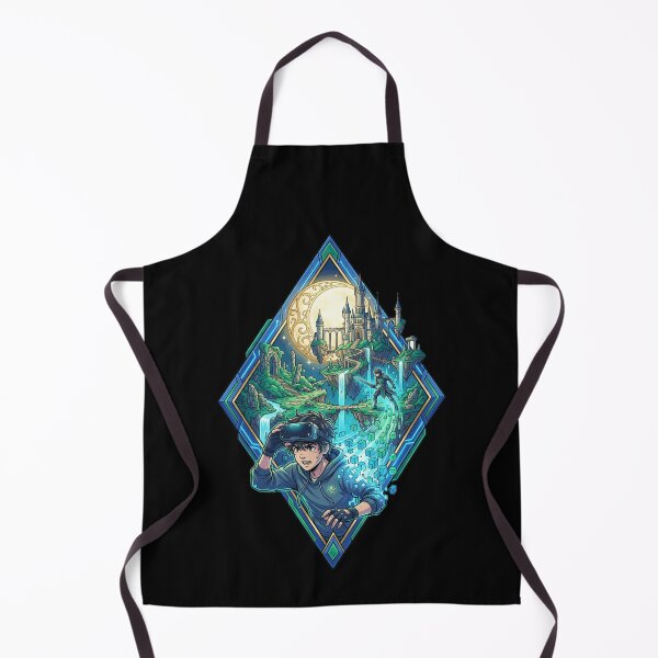 Item preview, VR Gamer Isekai Fantasy RPG Anime Virtual Reality Cyber Aesthetic designed and sold by mood-draftsman.