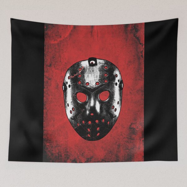 Item preview, Slasher Hockey Mask Red Dark Halloween Horror designed and sold by Ghoul Enterprises.