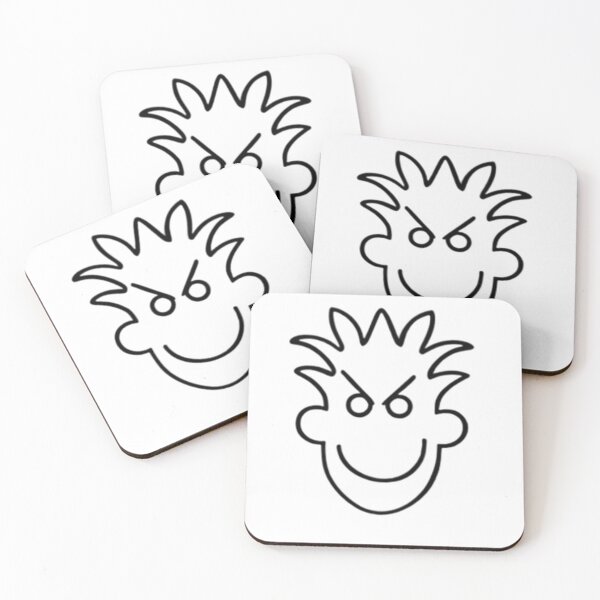 Item preview, Spiky Hair Evil Smile Face Graphic designed and sold by Uniquely Worlds.