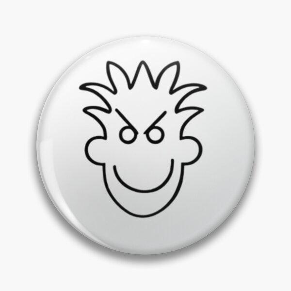 Item preview, Spiky Hair Evil Smile Face Graphic designed and sold by Uniquely Worlds.