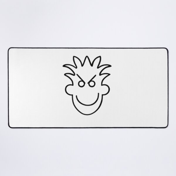 Item preview, Spiky Hair Evil Smile Face Graphic designed and sold by Uniquely Worlds.