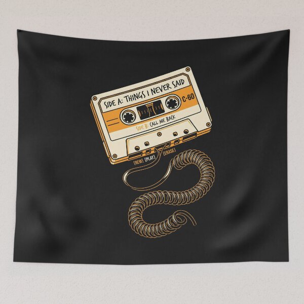 Item preview, Cassette Tape Cable - Audiophile Music Enthusiast Vintage Tape designed and sold by SplashTastic.