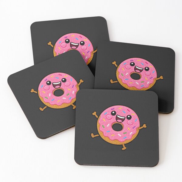 Item preview, Funny Donut Kawaii Embroidery Patch Illustration designed and sold by ColorSplash123.
