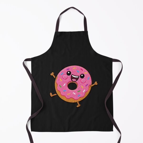 Item preview, Funny Donut Kawaii Embroidery Patch Illustration designed and sold by ColorSplash123.
