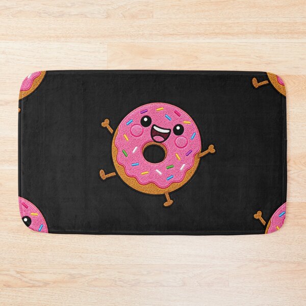 Item preview, Funny Donut Kawaii Embroidery Patch Illustration designed and sold by ColorSplash123.