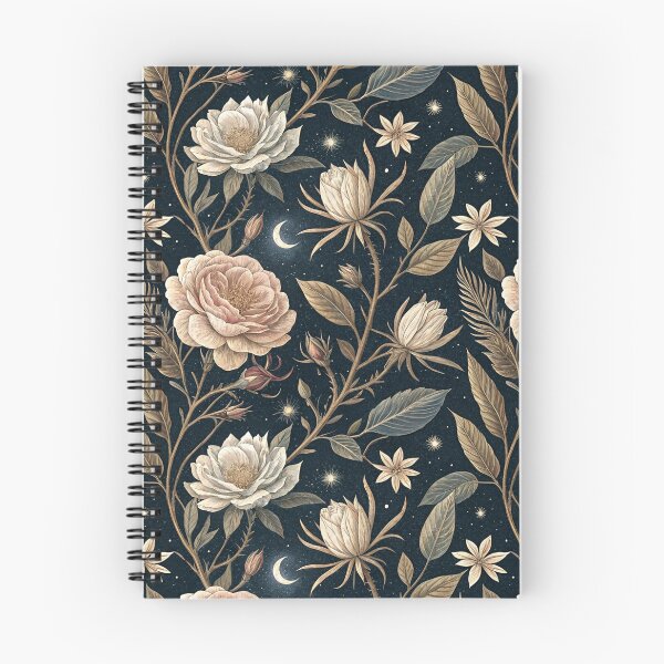 Item preview, Midnight Botanical Garden – Golden Roses Under The Moonlight designed and sold by Whimsical Wayfarer.