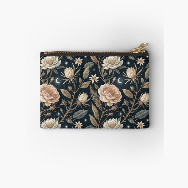 Item preview, Midnight Botanical Garden – Golden Roses Under The Moonlight designed and sold by Whimsical Wayfarer.