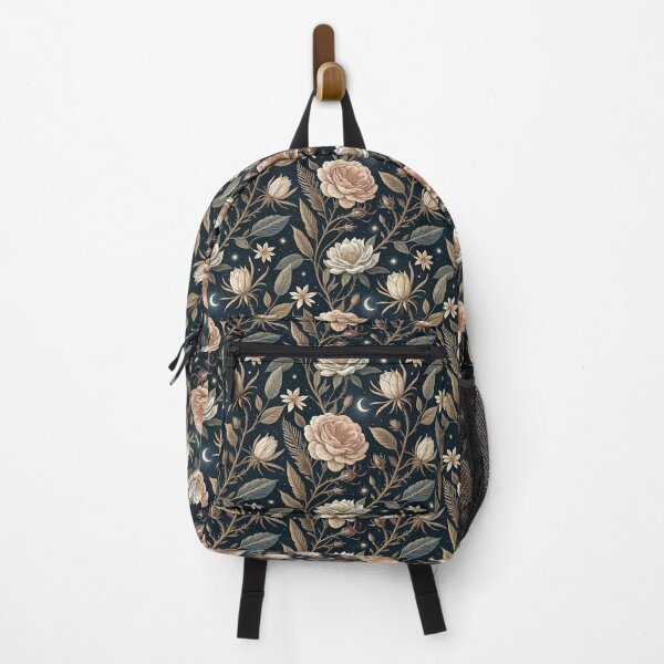 Item preview, Midnight Botanical Garden – Golden Roses Under The Moonlight designed and sold by Whimsical Wayfarer.