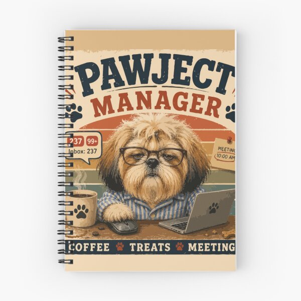 Item preview, Pawject Manager Funny Shih Tzu designed and sold by PawsAndPallette .