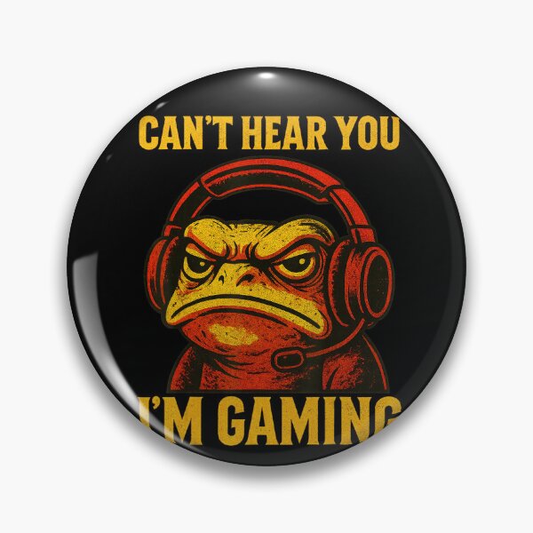 Item preview, Can’t Hear You I’m Gaming Funny Gamer Frog designed and sold by NoeValdric.
