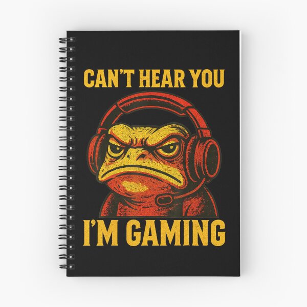 Item preview, Can’t Hear You I’m Gaming Funny Gamer Frog designed and sold by NoeValdric.