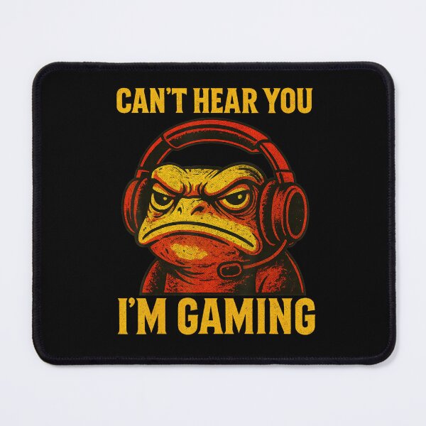 Item preview, Can’t Hear You I’m Gaming Funny Gamer Frog designed and sold by NoeValdric.