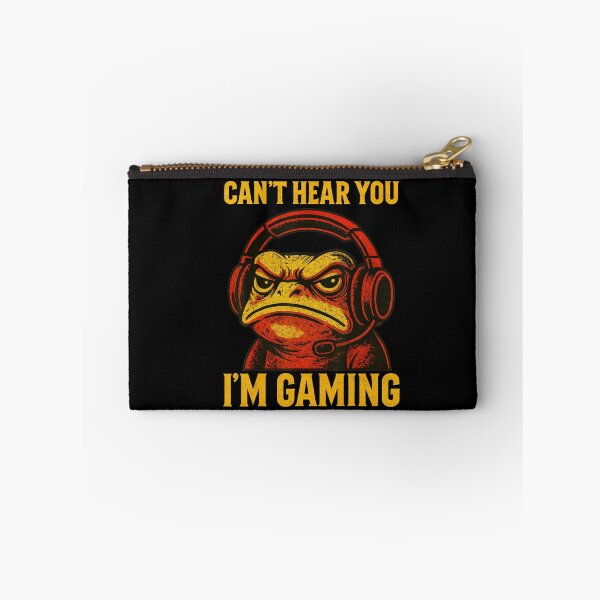 Item preview, Can’t Hear You I’m Gaming Funny Gamer Frog designed and sold by NoeValdric.