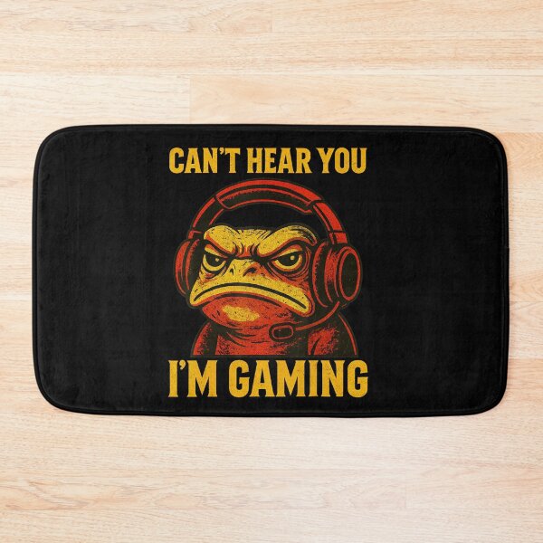 Item preview, Can’t Hear You I’m Gaming Funny Gamer Frog designed and sold by NoeValdric.