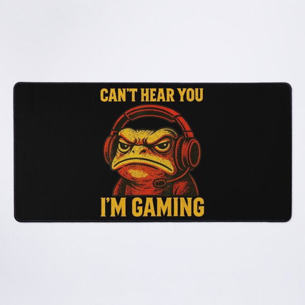 Item preview, Can’t Hear You I’m Gaming Funny Gamer Frog designed and sold by NoeValdric.