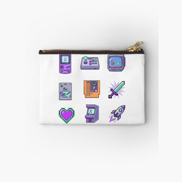 Item preview, Retro 8-Bit Gaming Nostalgia Pastel Arcade Gamer 90s Sticker Pack designed and sold by mood-draftsman.