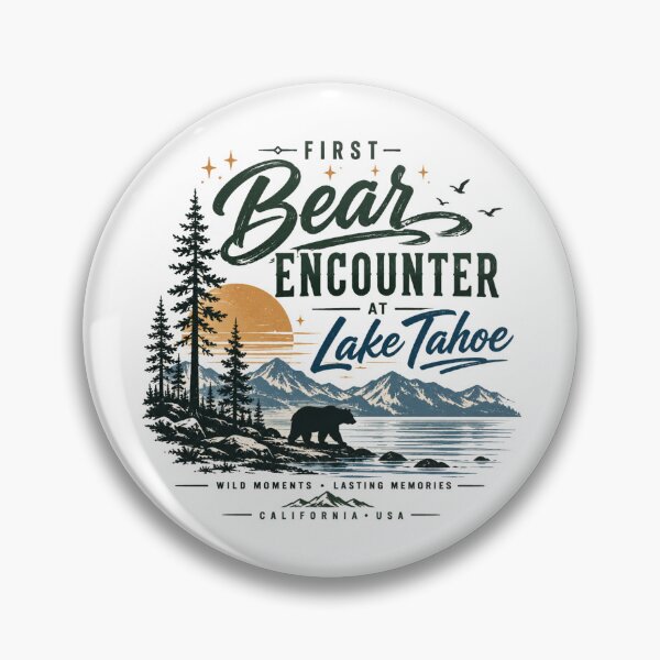 Item preview, First Bear Encounter Lake Tahoe Retro Camping Australia Trips designed and sold by Yellowriversss.