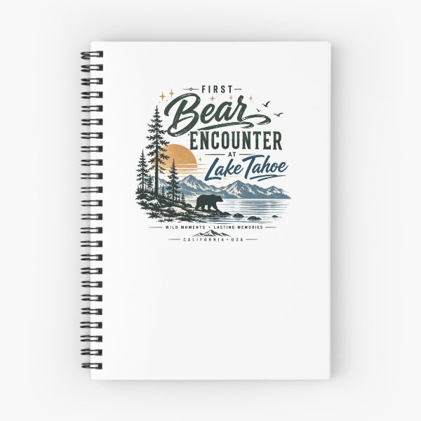 Item preview, First Bear Encounter Lake Tahoe Retro Camping Australia Trips designed and sold by Yellowriversss.