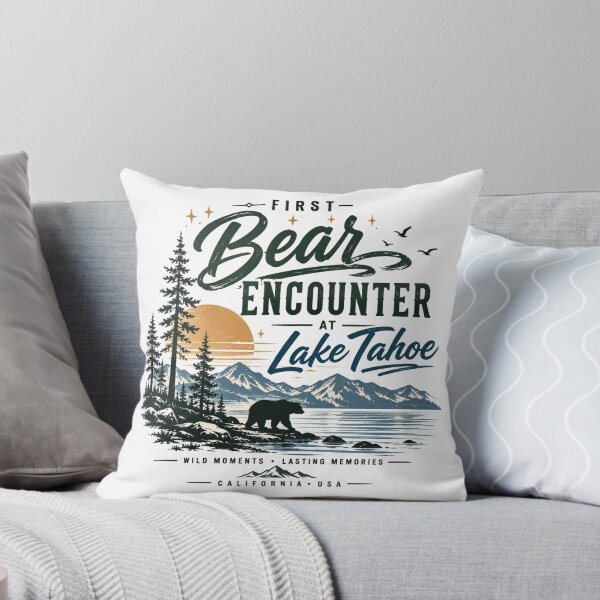Item preview, First Bear Encounter Lake Tahoe Retro Camping Australia Trips designed and sold by Yellowriversss.