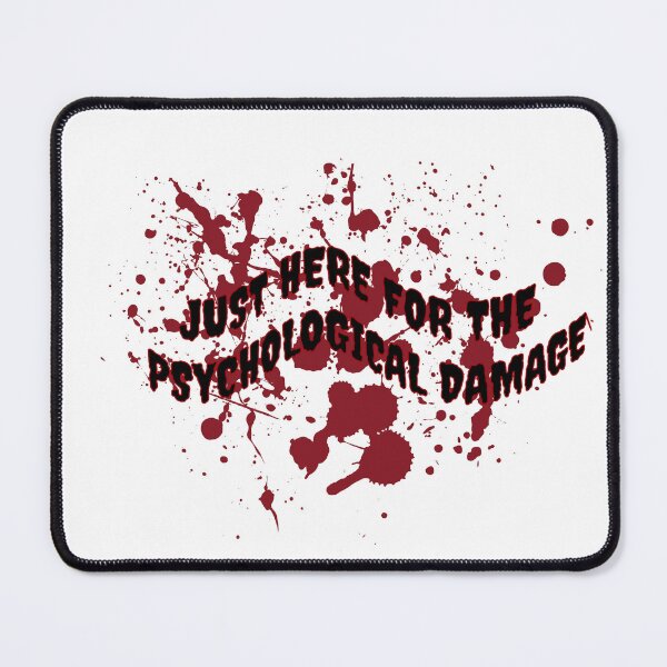 Item preview, Just Here for the Psychological Damage | Funny Thriller Reader designed and sold by Wardapotomus.