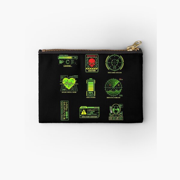 Item preview, Cyberpunk HUD UI Neon Tactical Glitch Techwear Gamer Sticker Pack designed and sold by mood-draftsman.