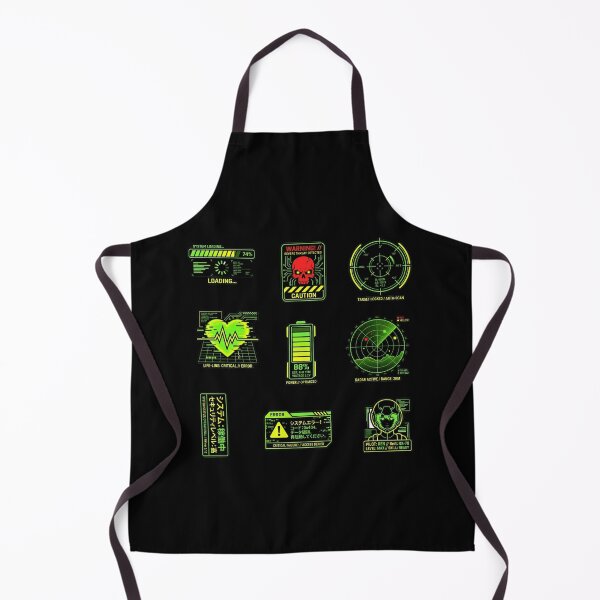 Item preview, Cyberpunk HUD UI Neon Tactical Glitch Techwear Gamer Sticker Pack designed and sold by mood-draftsman.