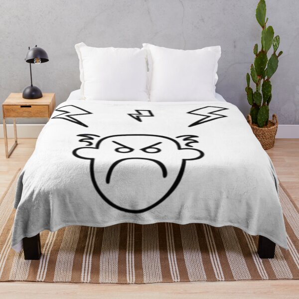 Item preview, Angry Face with Lightning Bolts designed and sold by Uniquely Worlds.