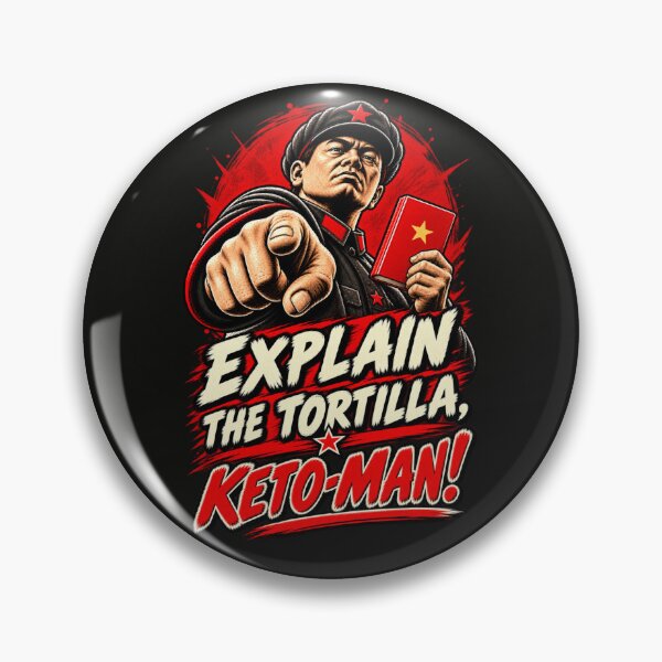 Item preview, Explain the Tortilla, Keto-Man! — The Carb Commissar Investigates designed and sold by Sanctum Icons.