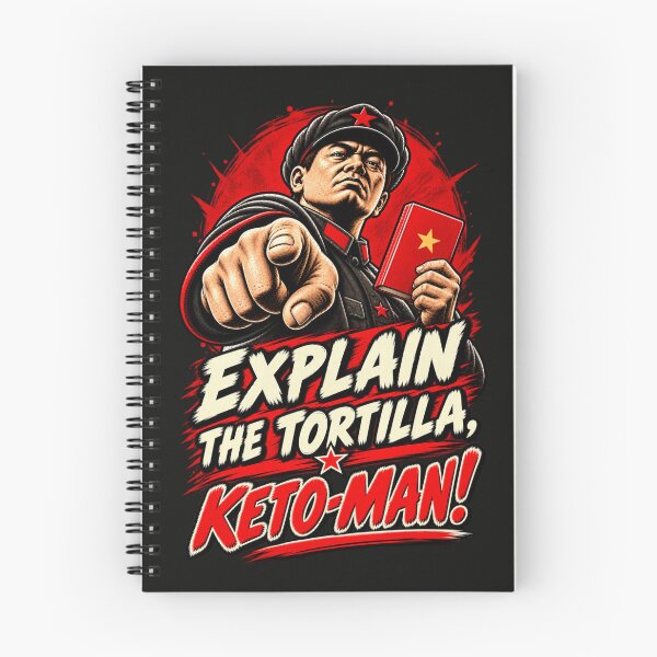 Item preview, Explain the Tortilla, Keto-Man! — The Carb Commissar Investigates designed and sold by Sanctum Icons.