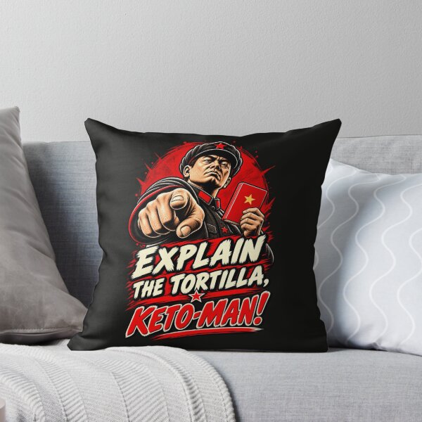 Item preview, Explain the Tortilla, Keto-Man! — The Carb Commissar Investigates designed and sold by Sanctum Icons.
