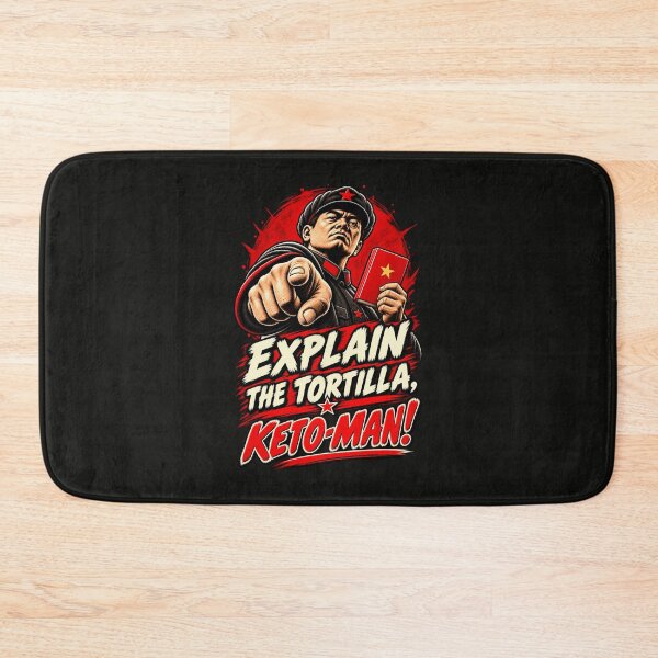 Item preview, Explain the Tortilla, Keto-Man! — The Carb Commissar Investigates designed and sold by Sanctum Icons.