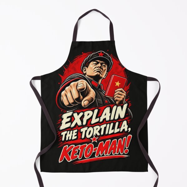 Item preview, Explain the Tortilla, Keto-Man! — The Carb Commissar Investigates designed and sold by Sanctum Icons.