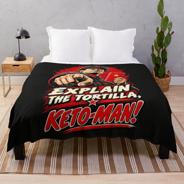 Item preview, Explain the Tortilla, Keto-Man! — The Carb Commissar Investigates designed and sold by Sanctum Icons.
