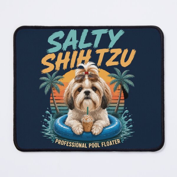 Item preview, Salty Shih Tzu – Professional Pool Floater Funny Summer Dog T-Shirt | Cute Shih Tzu Beach & Pool Lover Gift designed and sold by PawsAndPallette .