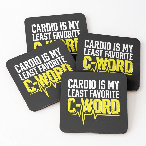 Item preview, Cardio Is My Least Favorite C Word - Funny Workout Gym Humor designed and sold by SplashTastic.