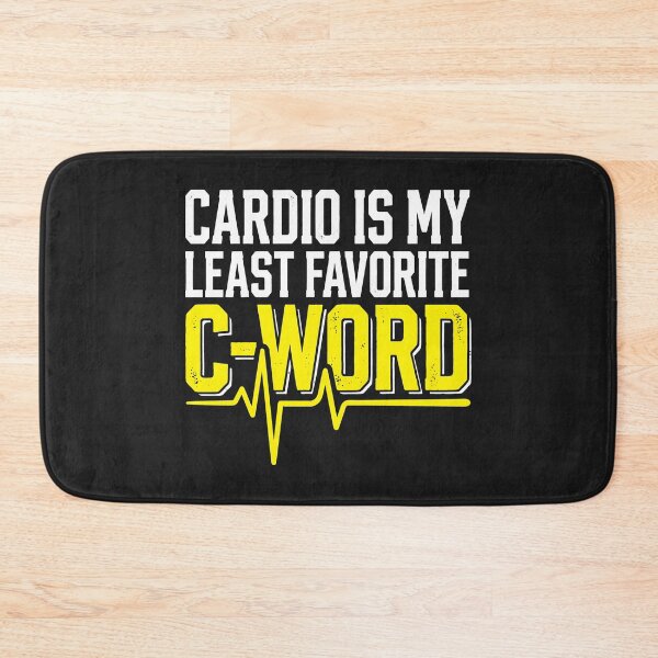 Item preview, Cardio Is My Least Favorite C Word - Funny Workout Gym Humor designed and sold by SplashTastic.