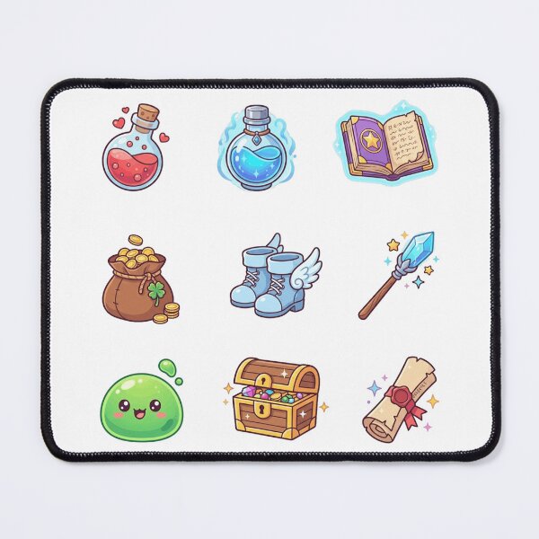 Item preview, Cute Fantasy RPG Items Kawaii Magic Quest Gamer Sticker Pack designed and sold by mood-draftsman.