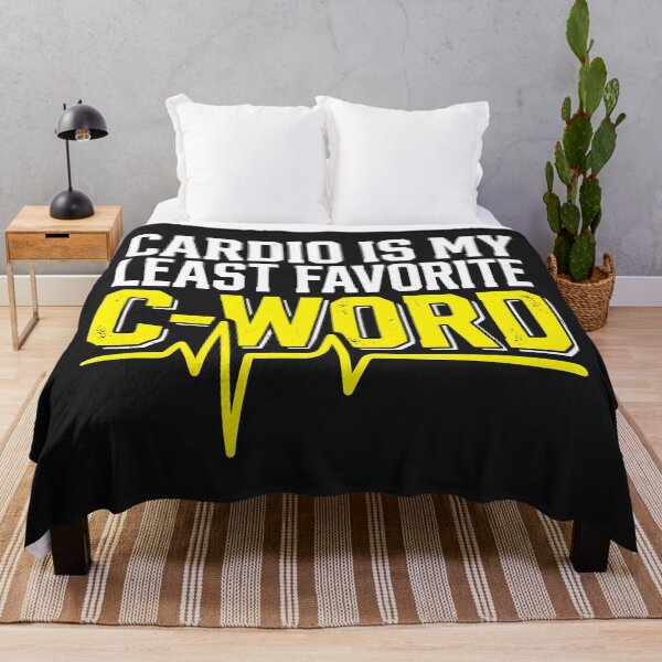 Item preview, Cardio Is My Least Favorite C Word - Funny Workout Gym Humor designed and sold by SplashTastic.