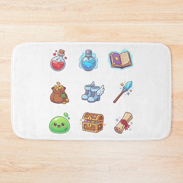 Item preview, Cute Fantasy RPG Items Kawaii Magic Quest Gamer Sticker Pack designed and sold by mood-draftsman.