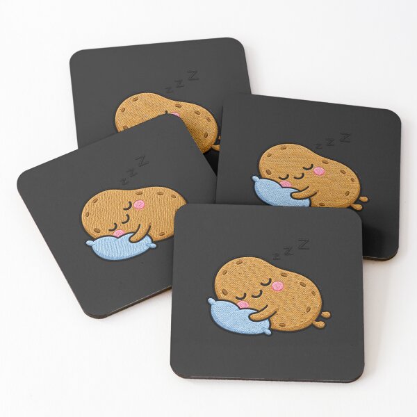 Item preview, Sleepy Potato Kawaii Embroidery Patch Illustration designed and sold by ColorSplash123.