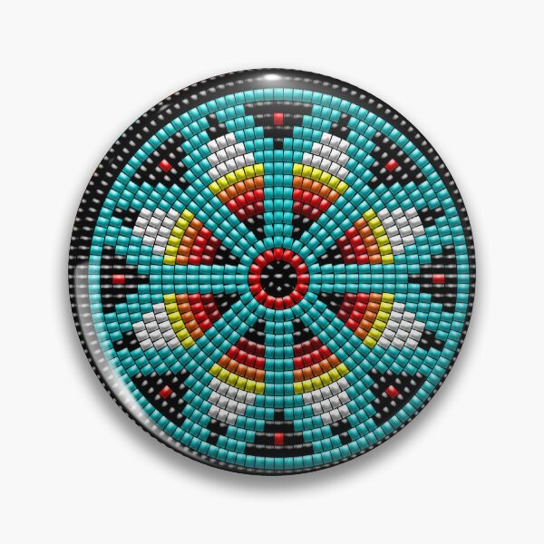 Item preview, NATIVE BEADED MEDALLION (B) 6 designed and sold by Garden Of Nightmares.