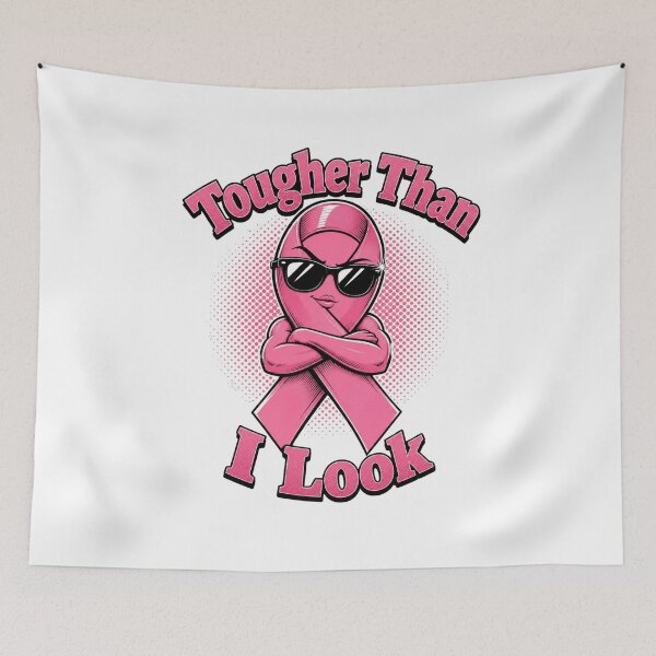 Item preview, Tougher Than I Look - Sassy Pink Ribbon designed and sold by Heather Renees Designs.