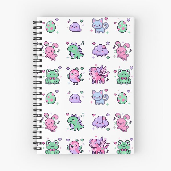 Item preview, Cute 8-Bit Pixel Animals Kawaii Pastel Tamagotchi Gamer Sticker Pack designed and sold by mood-draftsman.