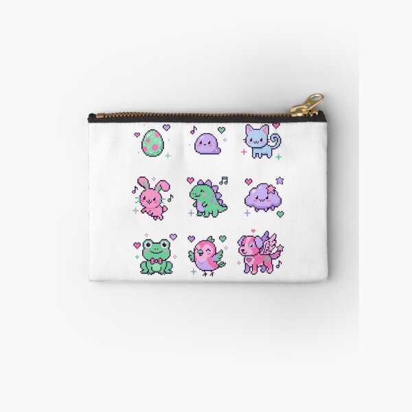 Item preview, Cute 8-Bit Pixel Animals Kawaii Pastel Tamagotchi Gamer Sticker Pack designed and sold by mood-draftsman.