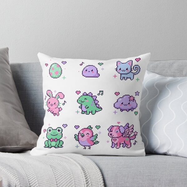 Item preview, Cute 8-Bit Pixel Animals Kawaii Pastel Tamagotchi Gamer Sticker Pack designed and sold by mood-draftsman.