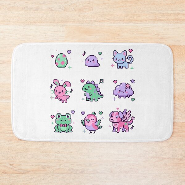 Item preview, Cute 8-Bit Pixel Animals Kawaii Pastel Tamagotchi Gamer Sticker Pack designed and sold by mood-draftsman.