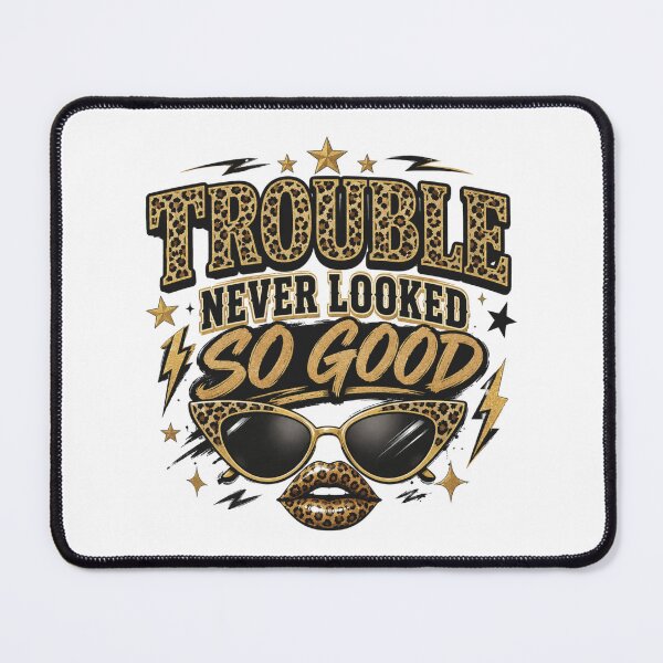 Item preview, Trouble Never Looked So Good – Sassy Leopard Print Glam Design designed and sold by SoulThread Studio.