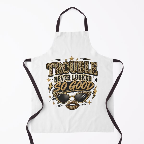 Item preview, Trouble Never Looked So Good – Sassy Leopard Print Glam Design designed and sold by SoulThread Studio.