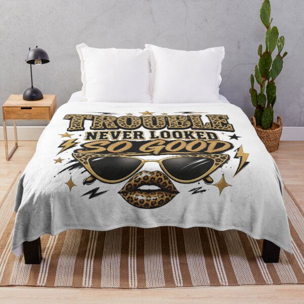 Item preview, Trouble Never Looked So Good – Sassy Leopard Print Glam Design designed and sold by SoulThread Studio.
