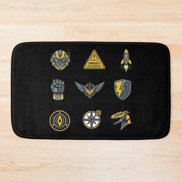 Item preview, Sci-Fi Mecha Badges Cyberpunk Tactical Yellow Gamer Sticker Pack designed and sold by mood-draftsman.